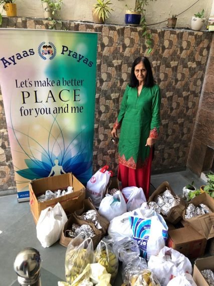 Ayaas Prayas destributed 500 food packets to poor as the corona has stepped their daily earning . They are unable to buy even food for themselves .