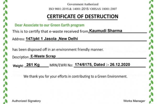 E-Waste Recyclers India Award