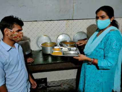 Served Dinner in Blind School, Begum Pura