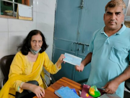 Served Dinner in Blind School, Begum Pura