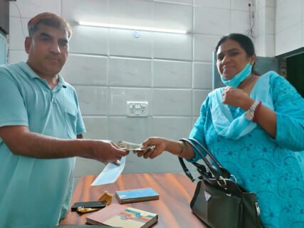 Served Dinner in Blind School, Begum Pura
