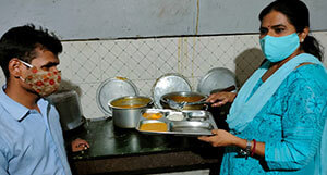Served Dinner in Blind School, Begum Pura