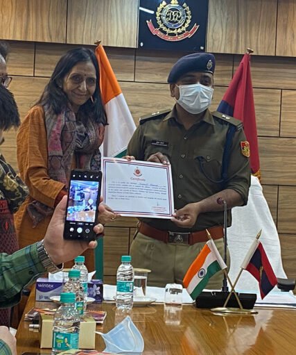 We were Honored by Delhi Police, Sarita Vihar