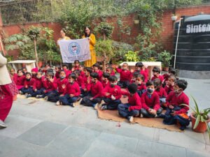 42. woollen red Sweaters given to the School Children