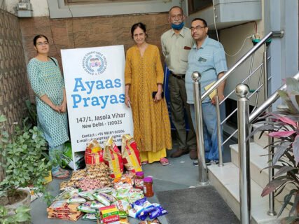 Ration Given to Old Age Home
