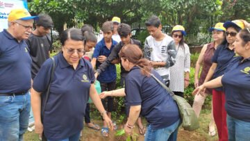 Ayaas Prayas Children Planting Trees in Pocket-1 Garden